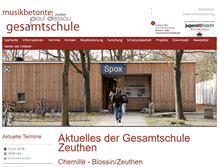 Tablet Screenshot of gesamtschule-zeuthen.de